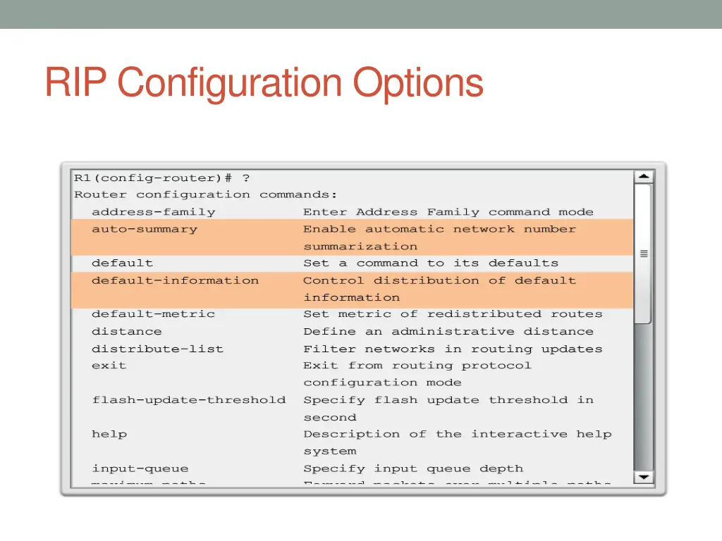 rip configuration options
