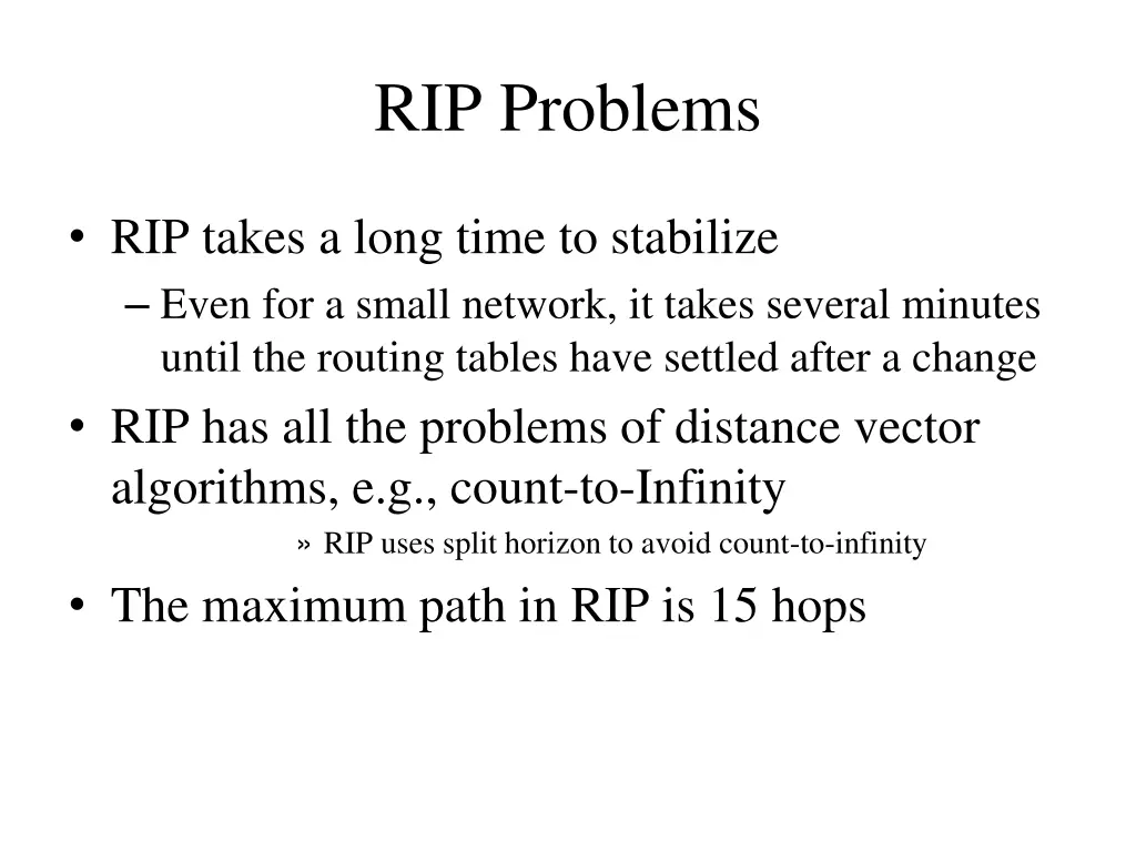 rip problems