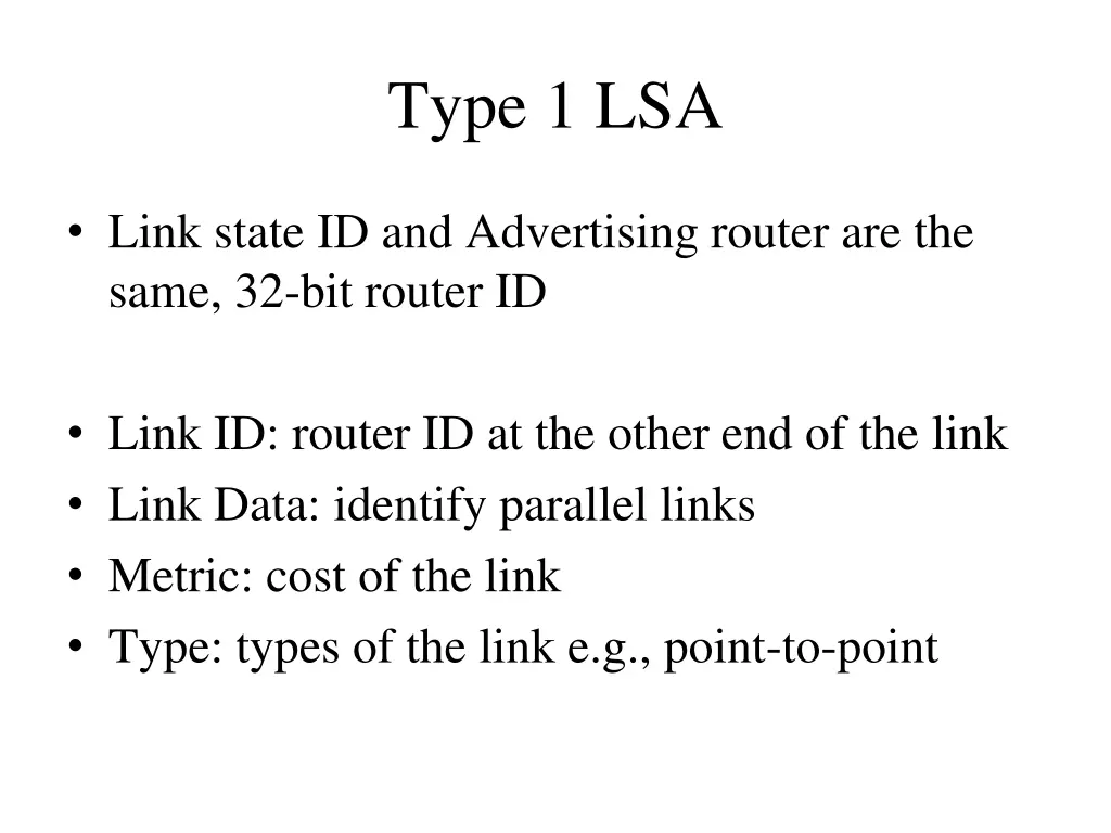 type 1 lsa