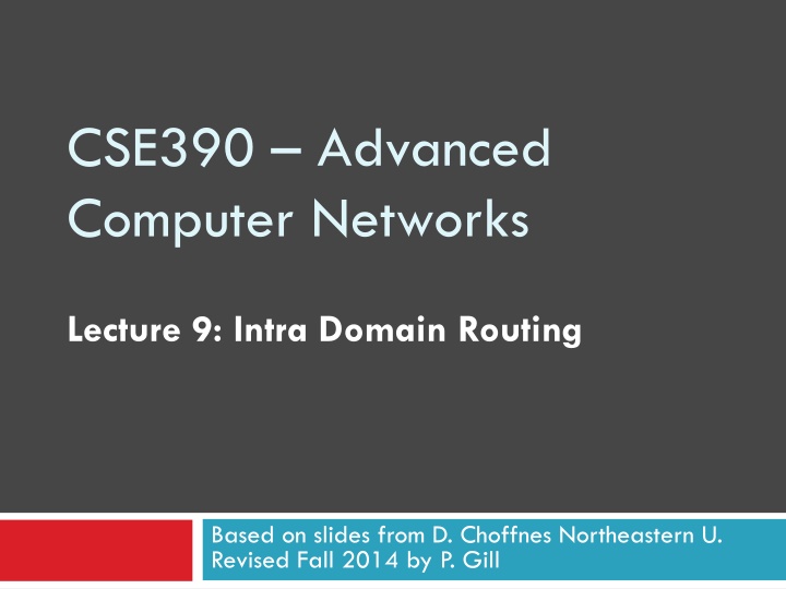 cse390 advanced computer networks