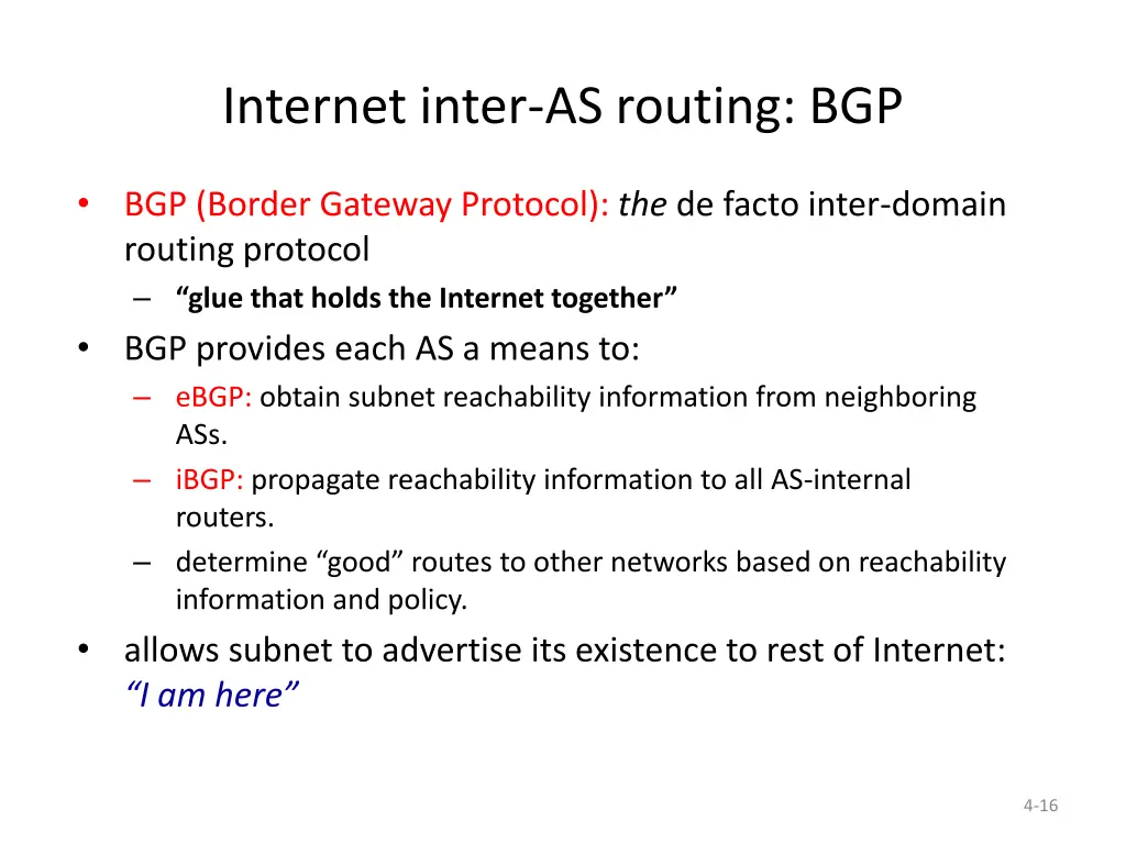 internet inter as routing bgp