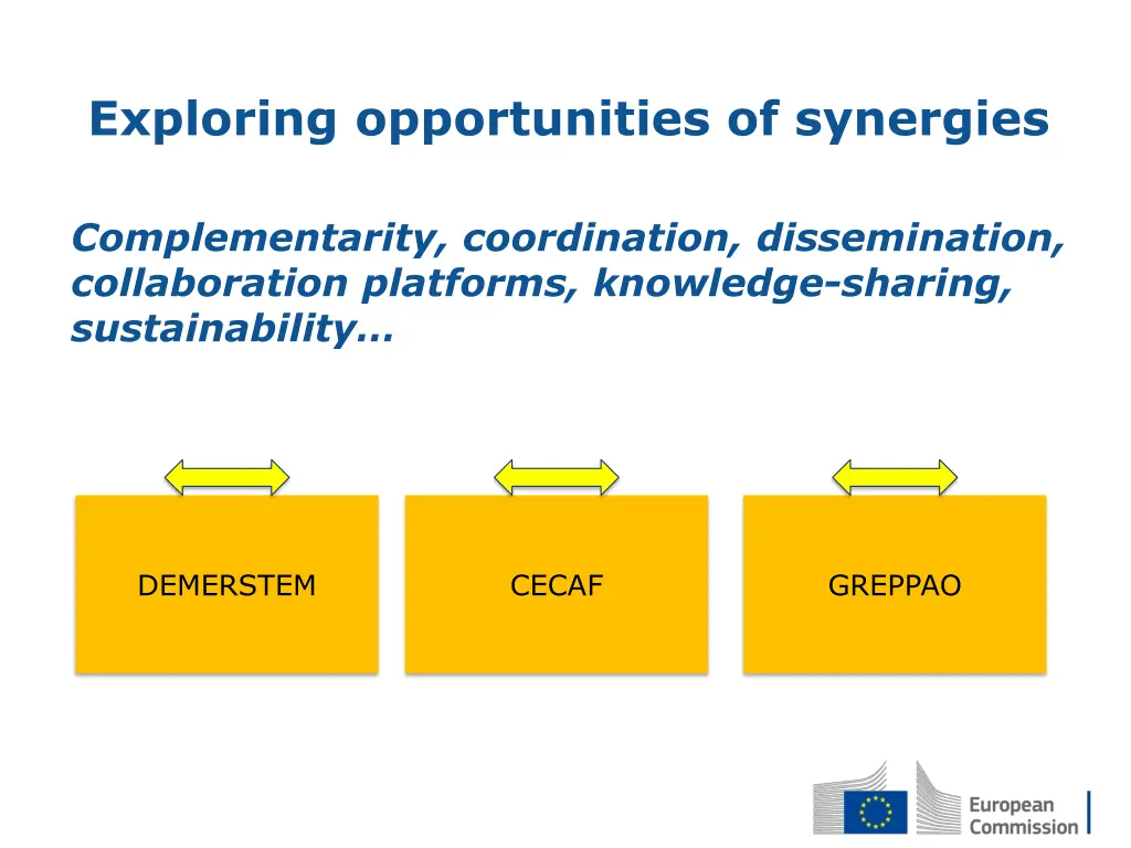 exploring opportunities of synergies