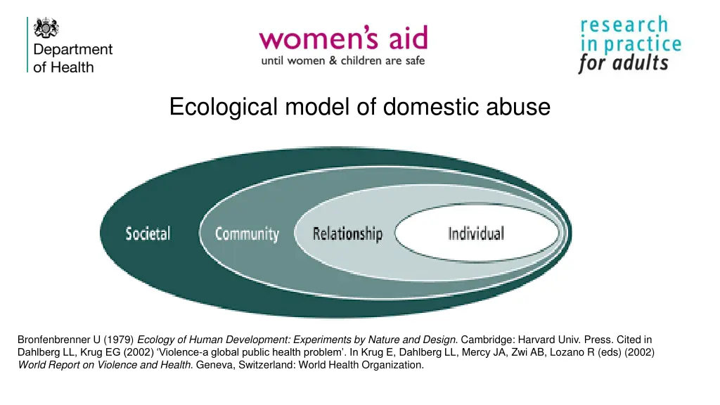 ecological model of domestic abuse