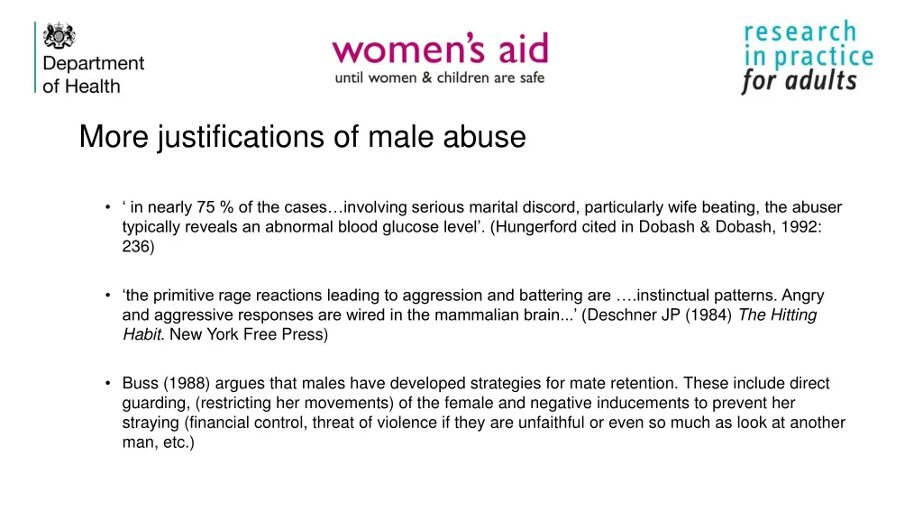 more justifications of male abuse