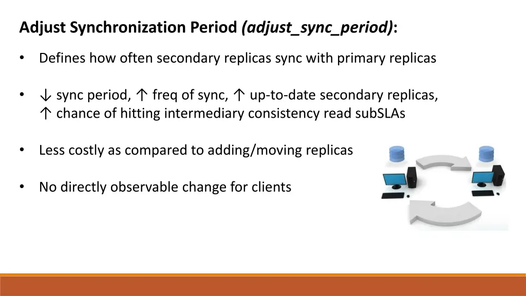 adjust synchronization period adjust sync period