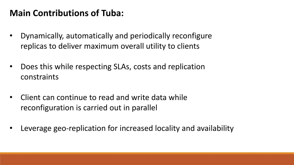 main contributions of tuba