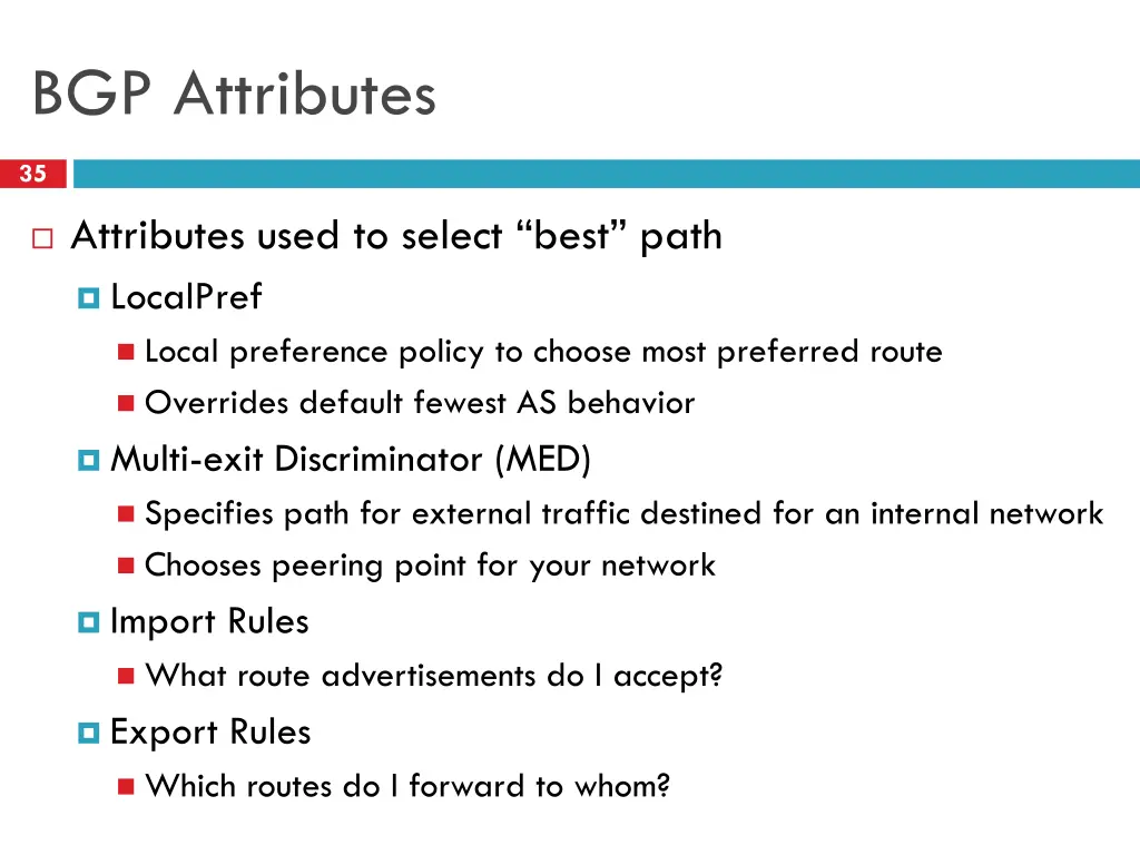 bgp attributes