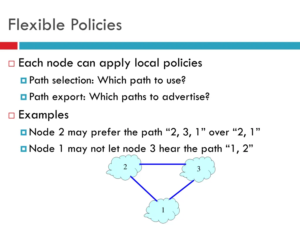 flexible policies