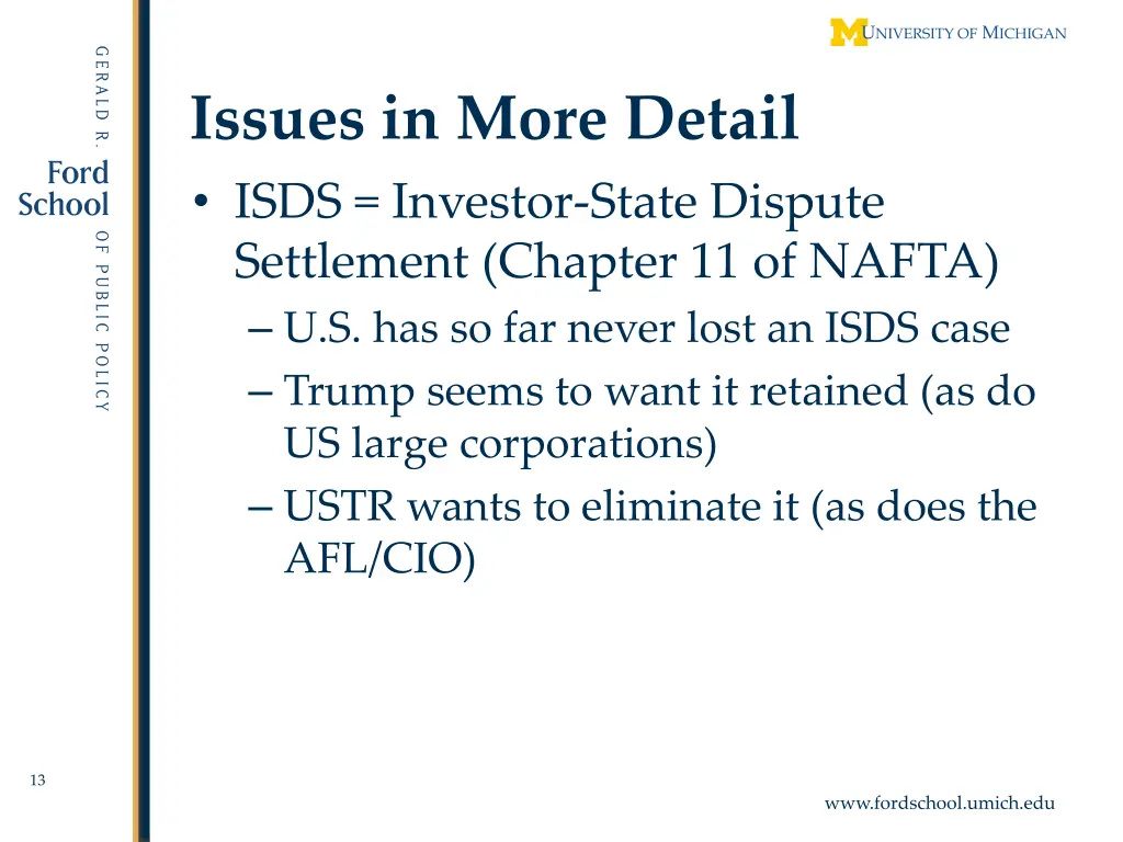 issues in more detail isds investor state dispute