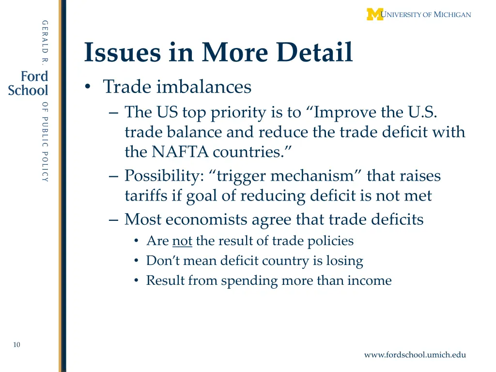 issues in more detail trade imbalances