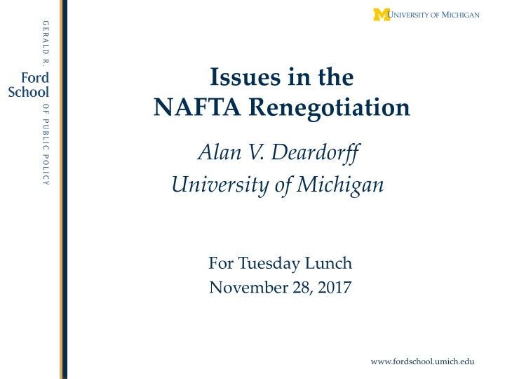 issues in the nafta renegotiation