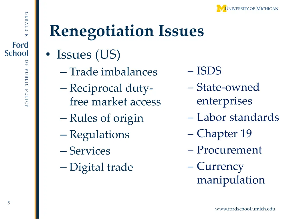 renegotiation issues issues us trade imbalances