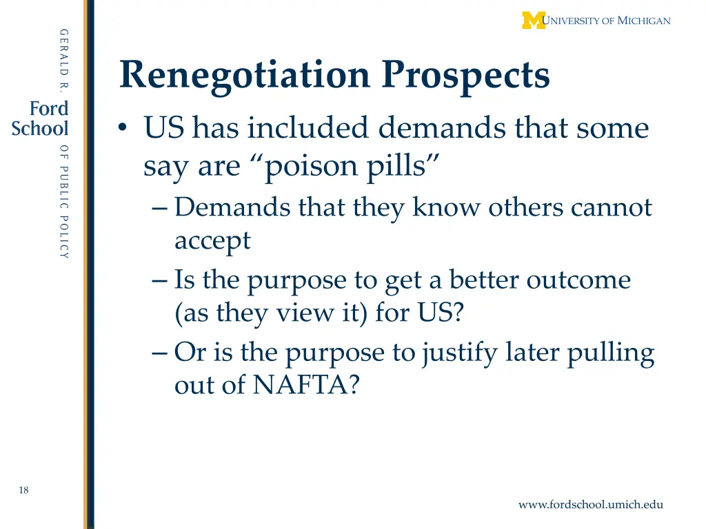 renegotiation prospects us has included demands