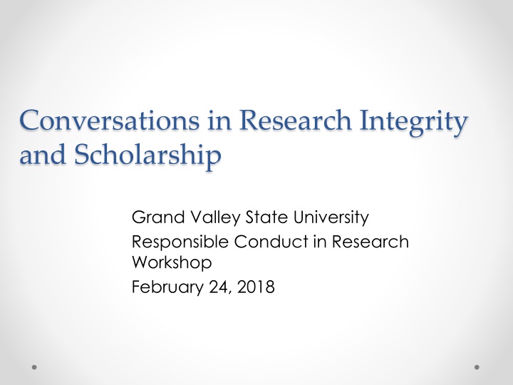 conversations in research integrity