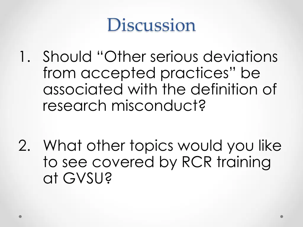 discussion