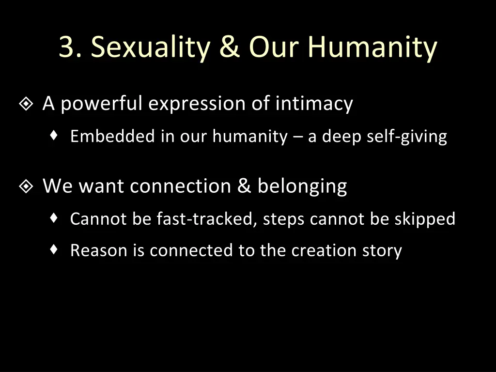 3 sexuality our humanity