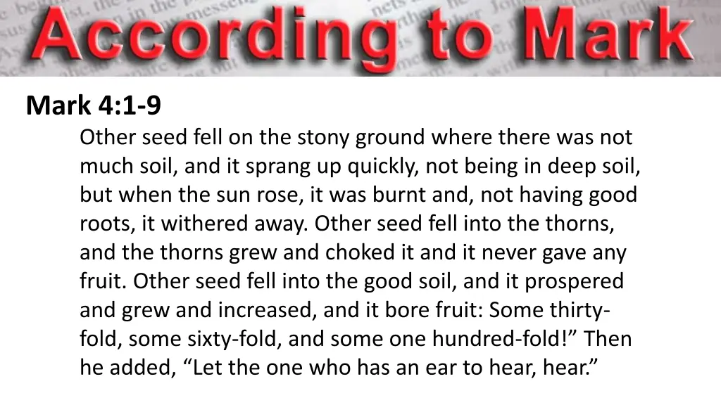 mark 4 1 9 other seed fell on the stony ground