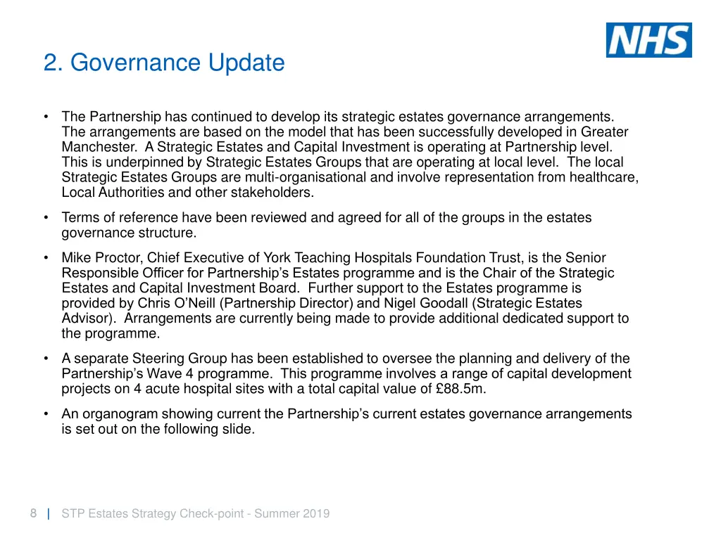 2 governance update