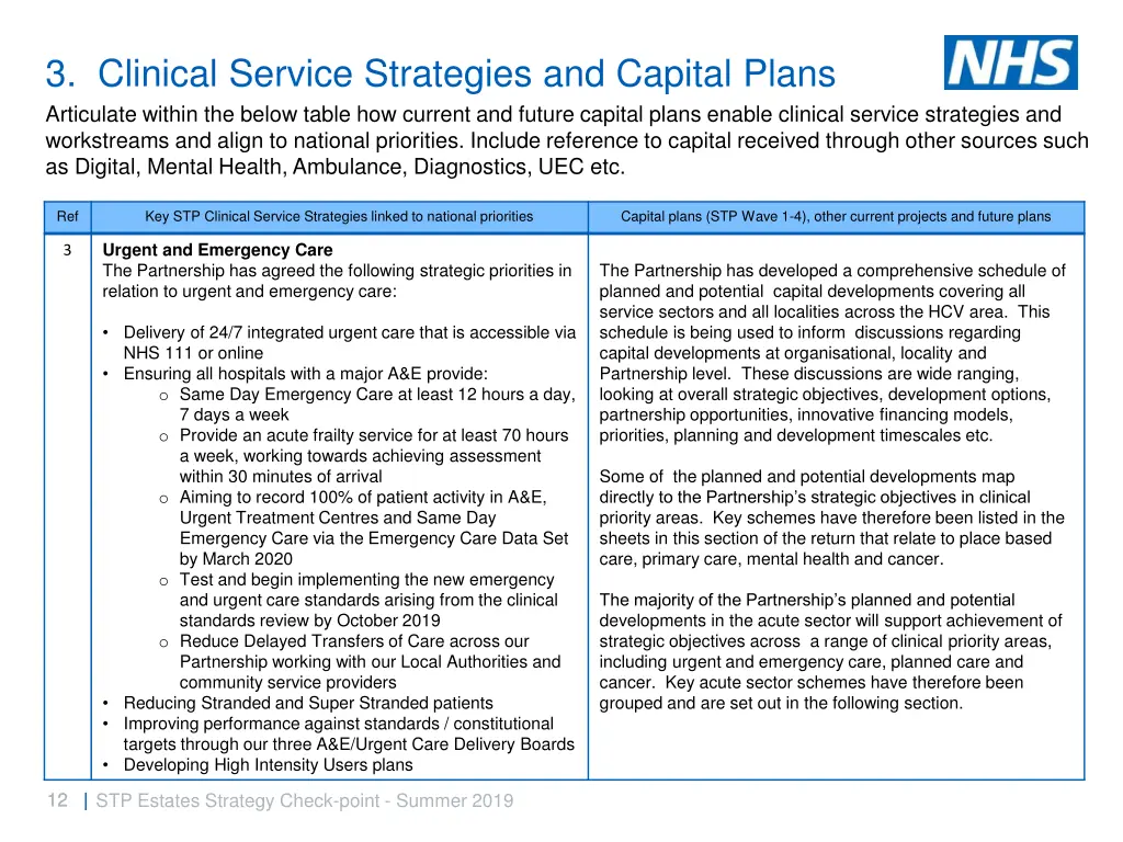 3 clinical service strategies and capital plans 2
