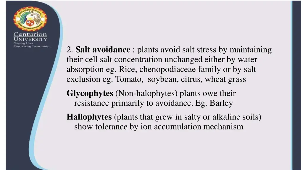 2 salt avoidance plants avoid salt stress