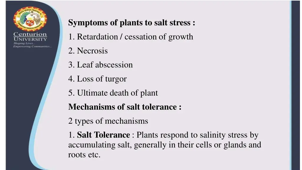 symptoms of plants to salt stress 1 retardation