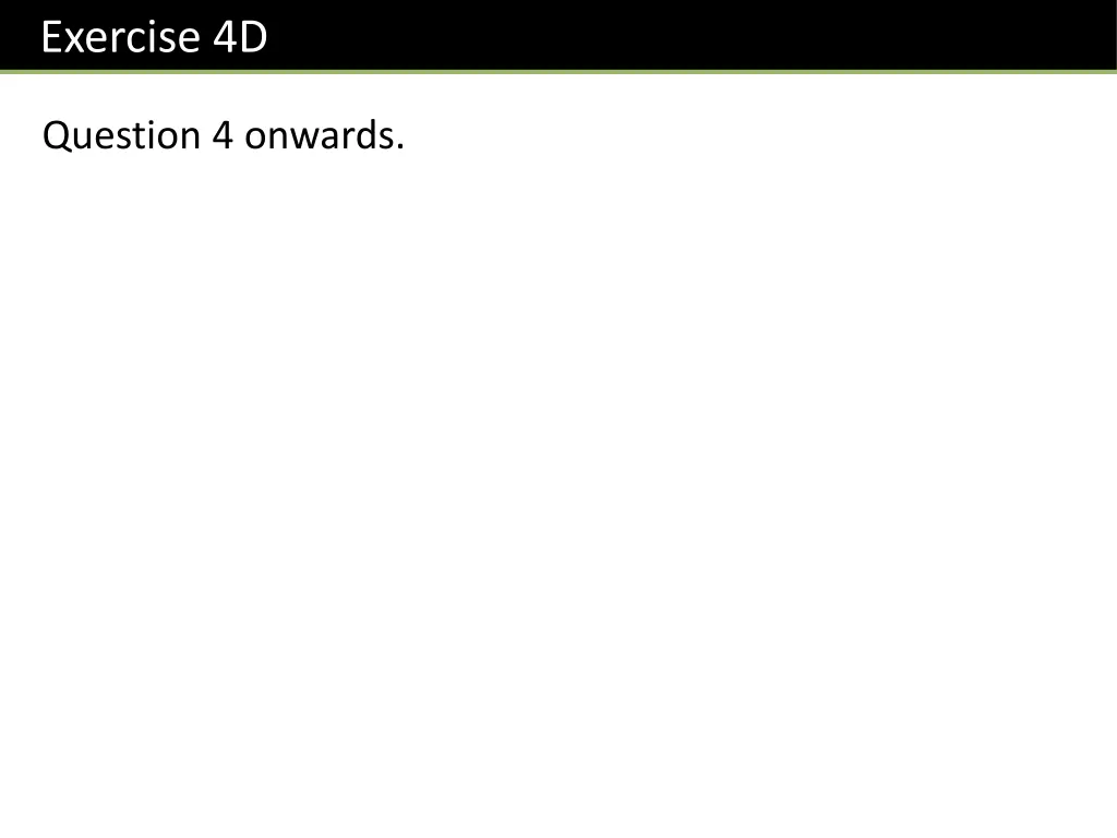exercise 4d