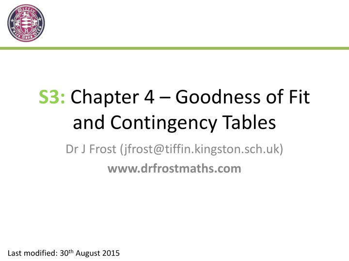 s3 chapter 4 goodness of fit and contingency
