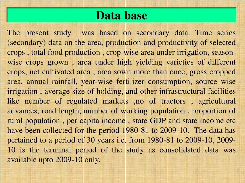 data base