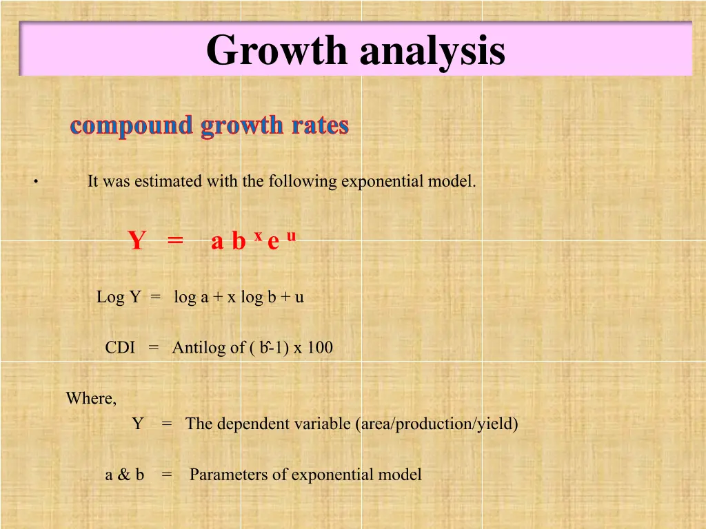 growth analysis