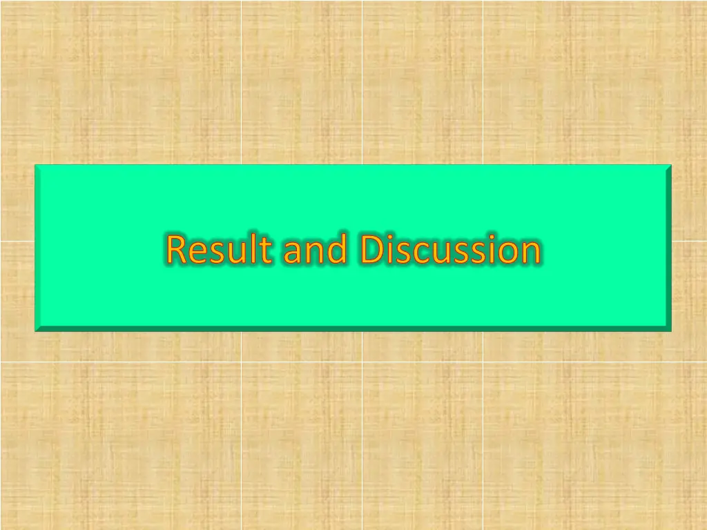 result and discussion