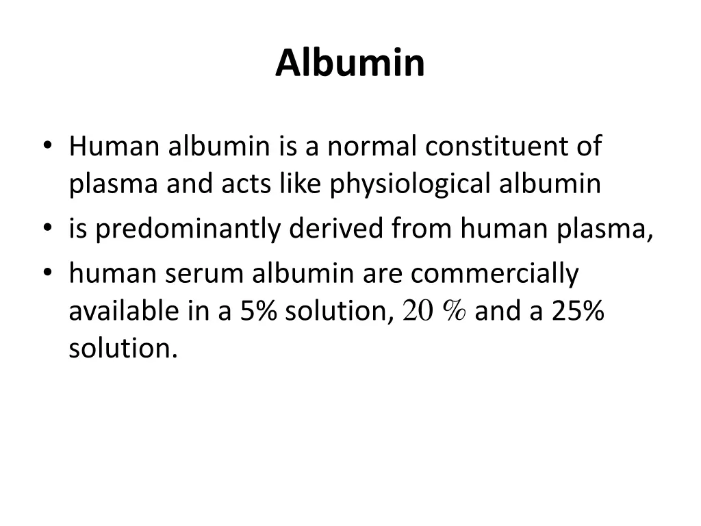 albumin