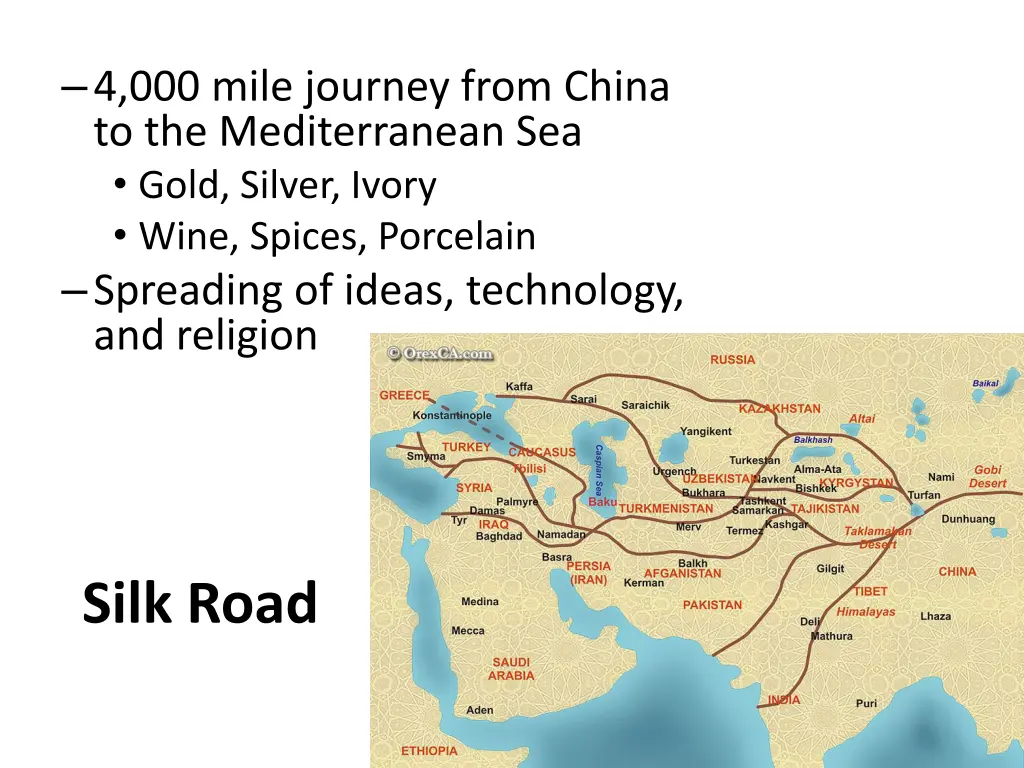 4 000 mile journey from china