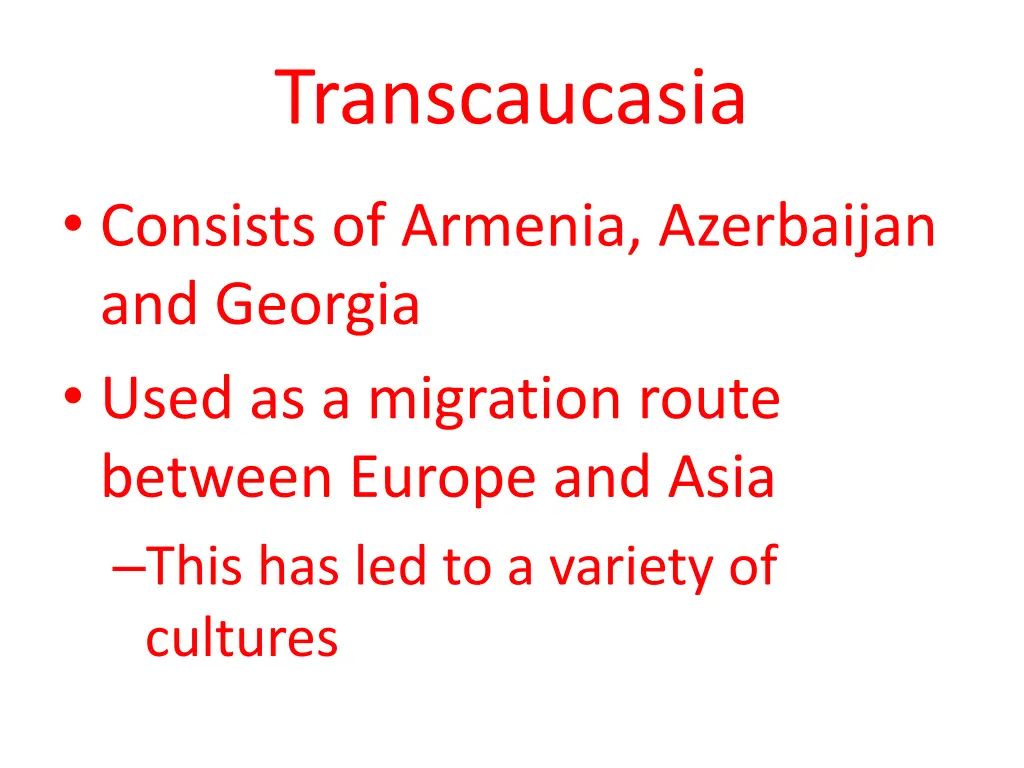 transcaucasia