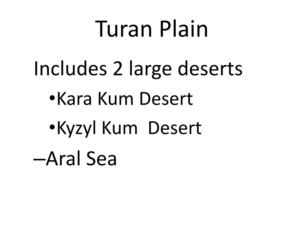 turan plain