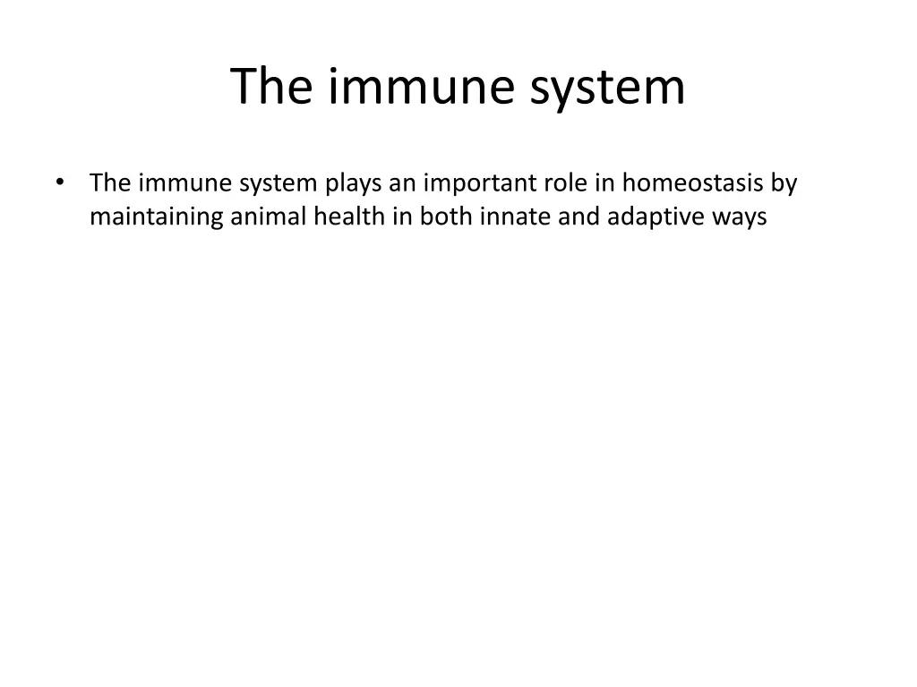 the immune system