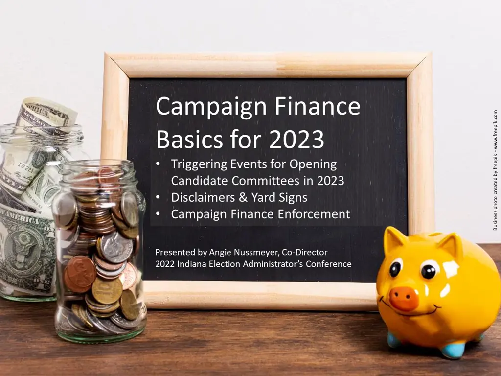 campaign finance basics for 2023 triggering