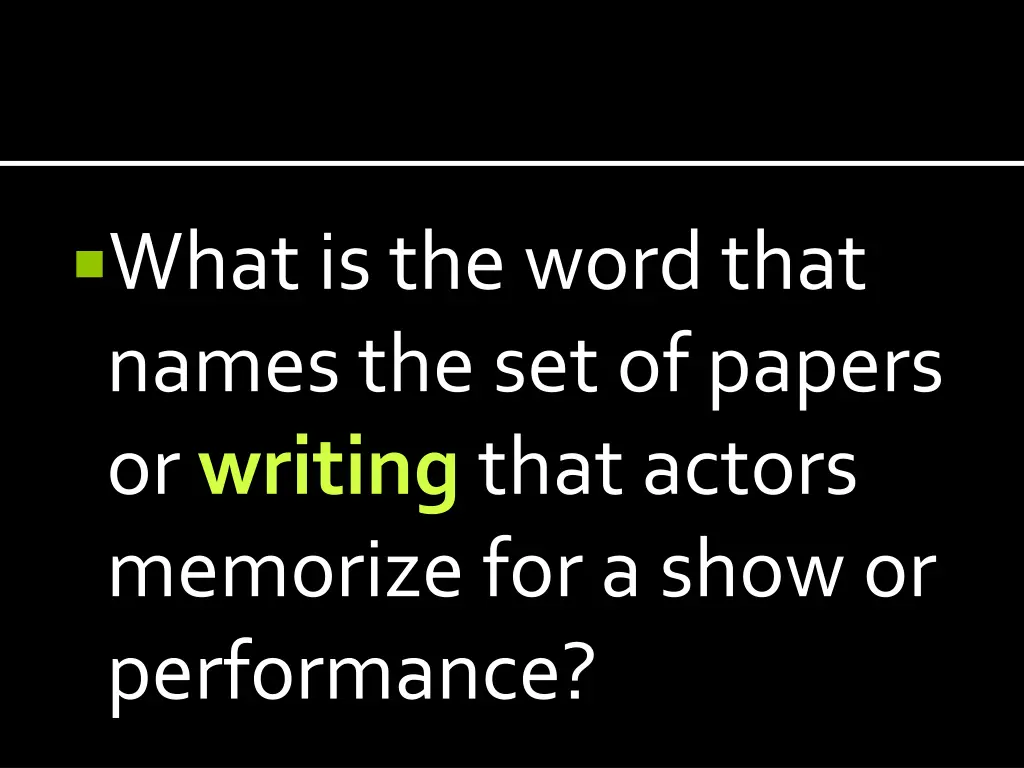 what is the word that names the set of papers