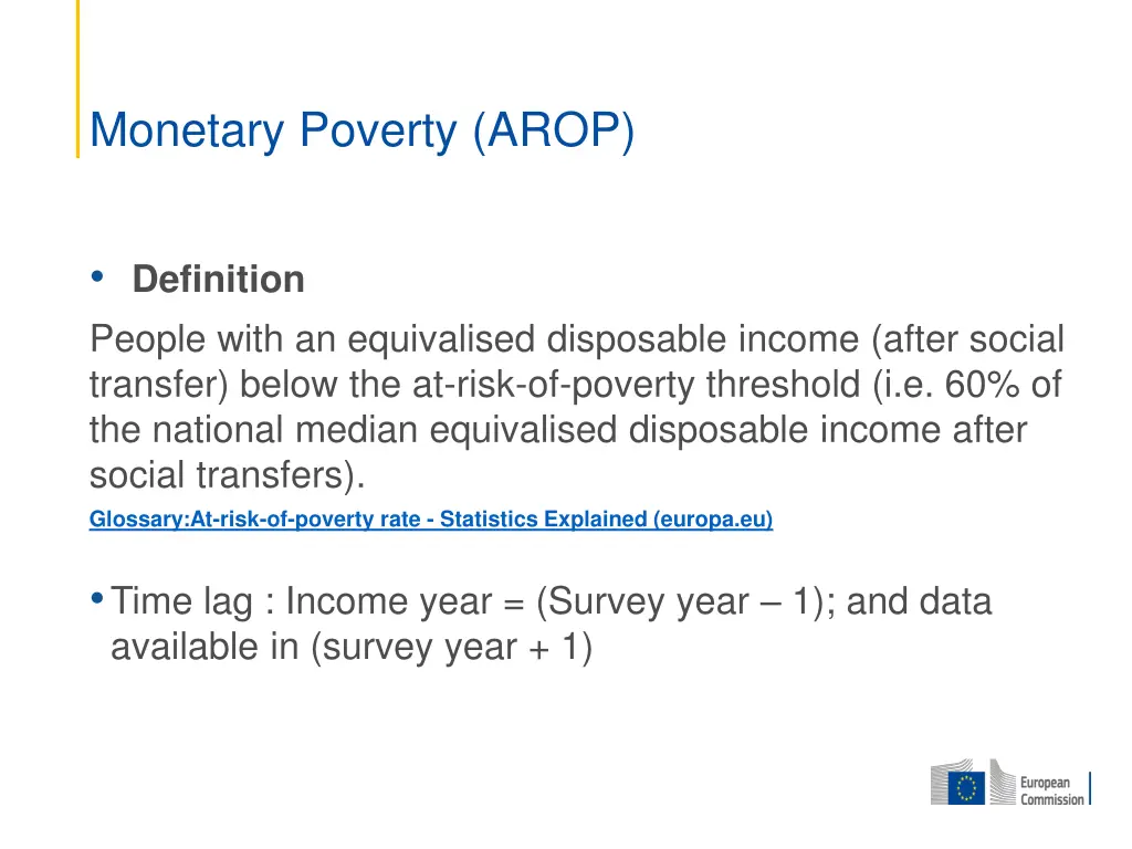 monetary poverty arop