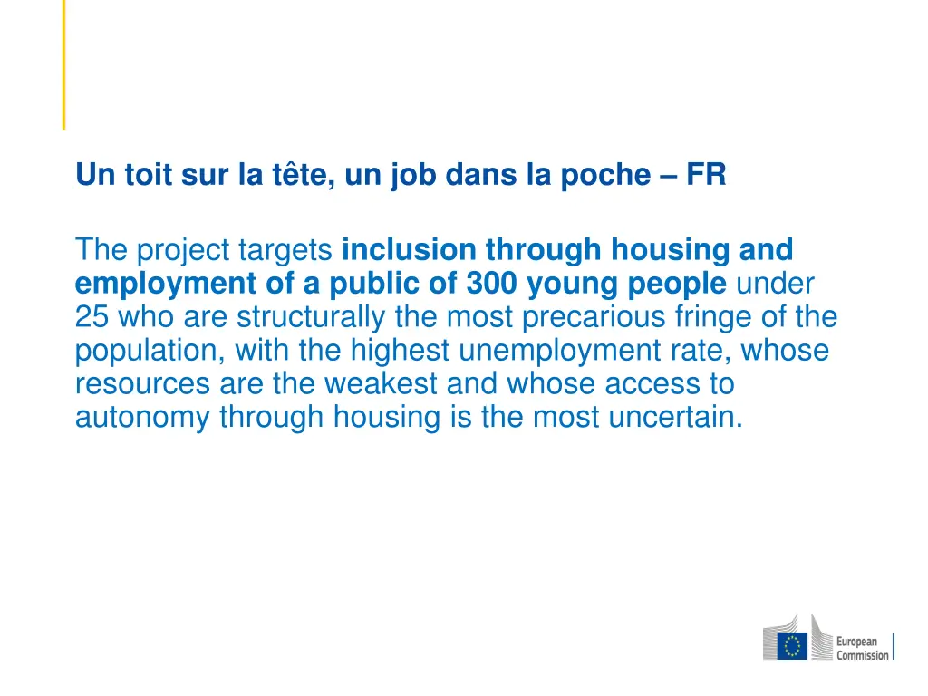 un toit sur la t te un job dans la poche fr