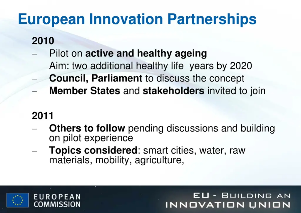 european innovation partnerships 1