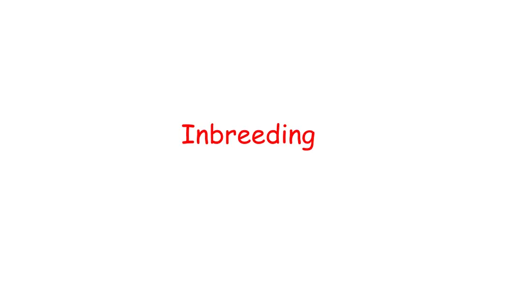 inbreeding