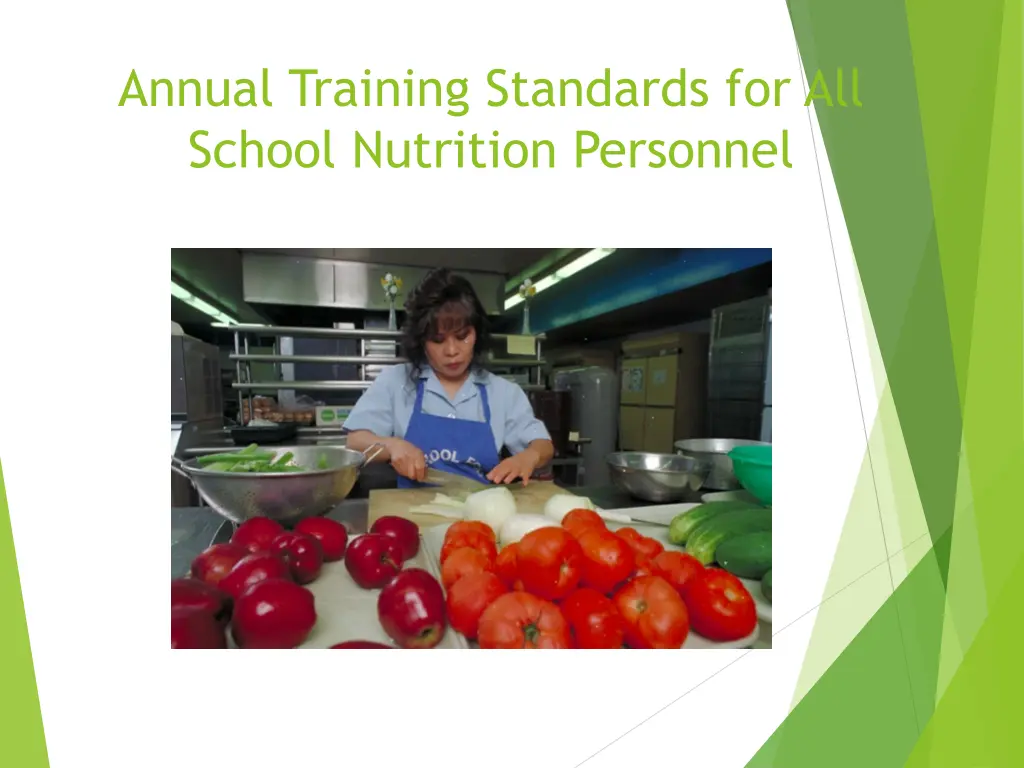 annual training standards for all school