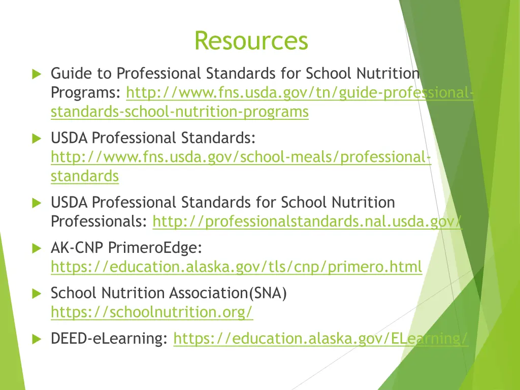 resources