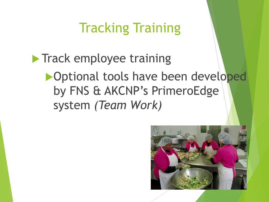 tracking training