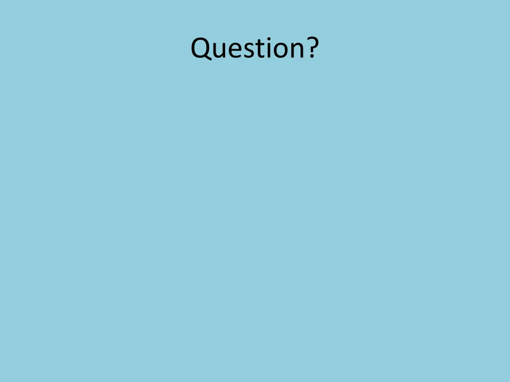 question