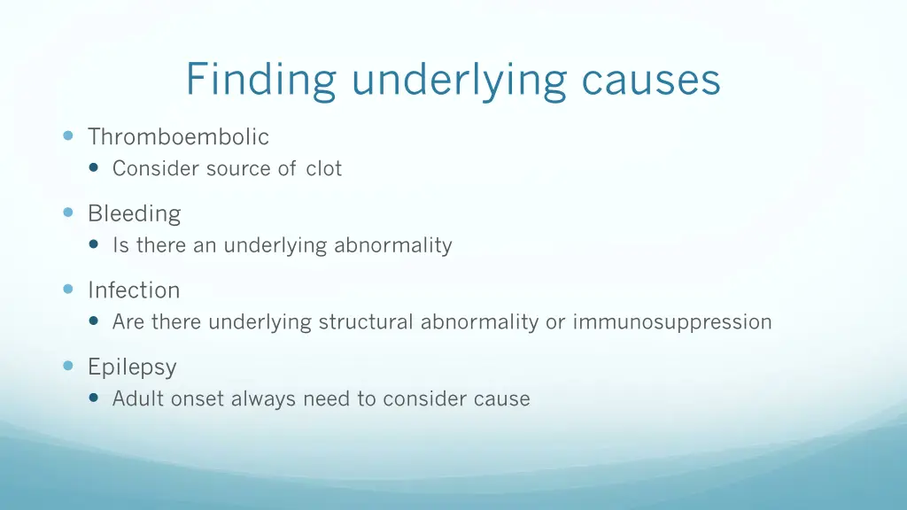 finding underlying causes