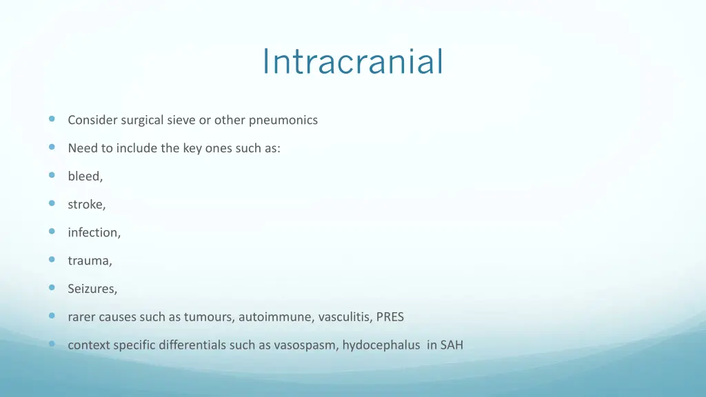 intracranial