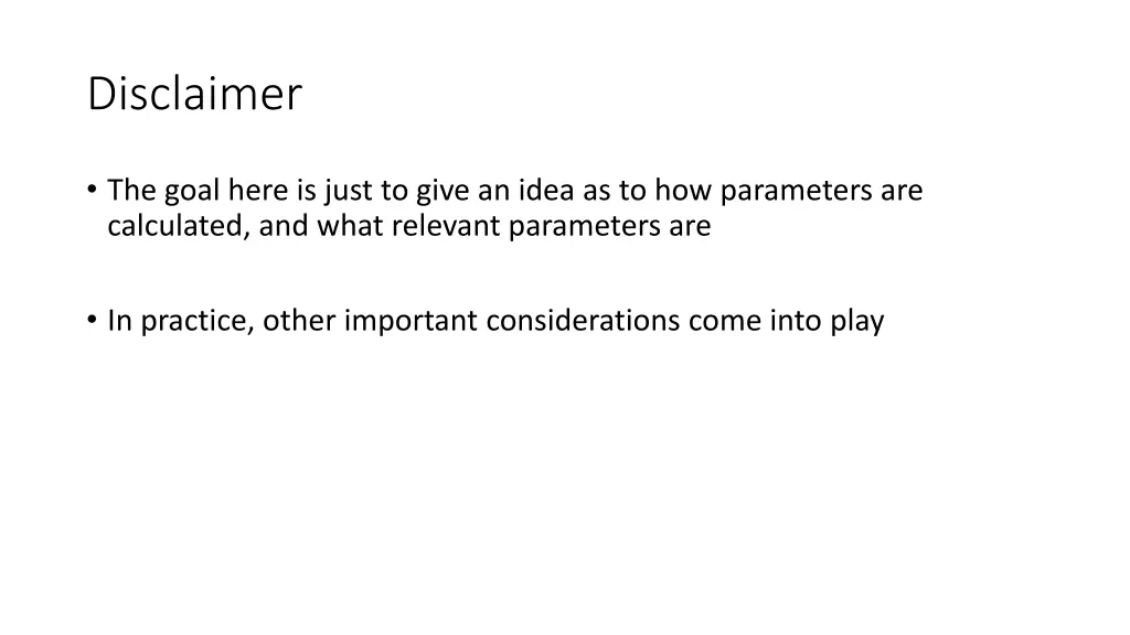 disclaimer