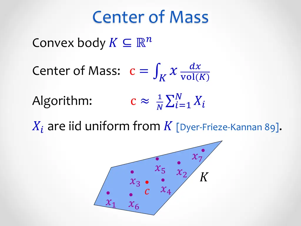 center of mass
