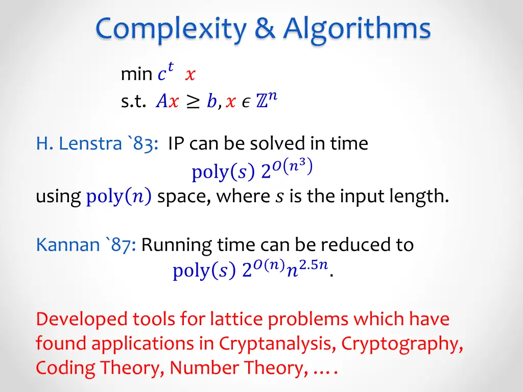 complexity algorithms 2